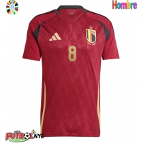 Camiseta Bélgica Youri Tielemans #8 Primera Equipación Eurocopa 2024 manga corta